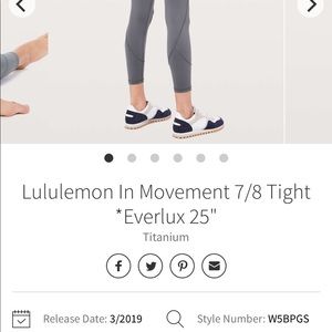 ✨SOLD✨ LULULEMON In Movement 25” Leggings (sz 8)